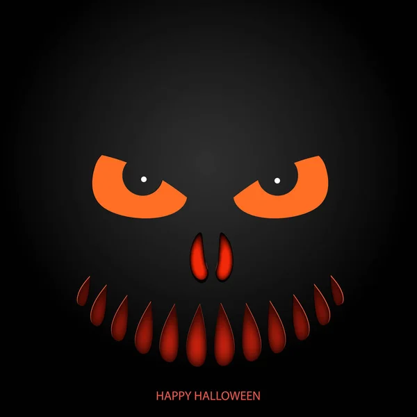 Feliz fondo máscara de Halloween. Vector — Vector de stock