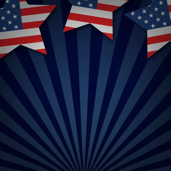 Американский День Независимости Векторная Иллюстрация — стоковый вектор