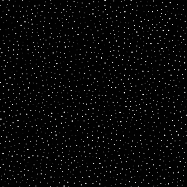Nahtloses Muster Mit Weißen Punkten Auf Schwarzem Hintergrund Vektor — Stockvektor