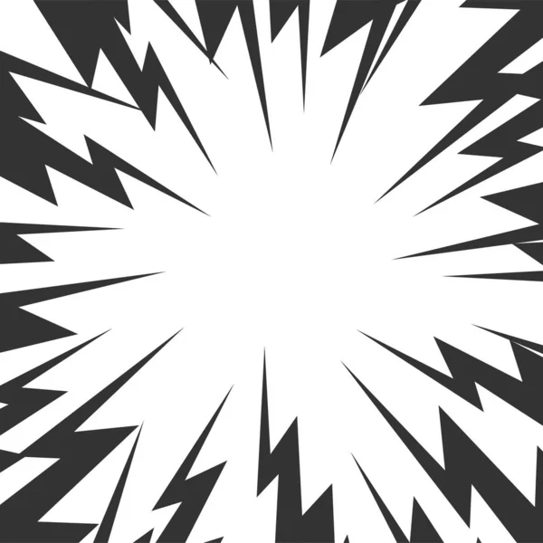 Un fond radial d'explosion comique. Illustration vectorielle — Image vectorielle