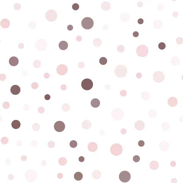 Seamless Pattern Random Colorful Dots White Background Vector — Stock Vector