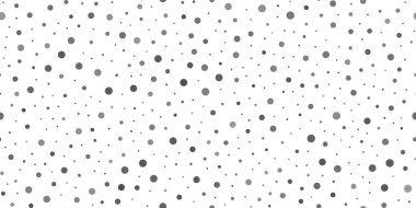 Beyaz arkaplanda rastgele siyah noktalar olan kusursuz bir desen. Vektör