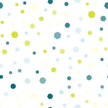 Renkli altıgenli kusursuz desen. Vektör.