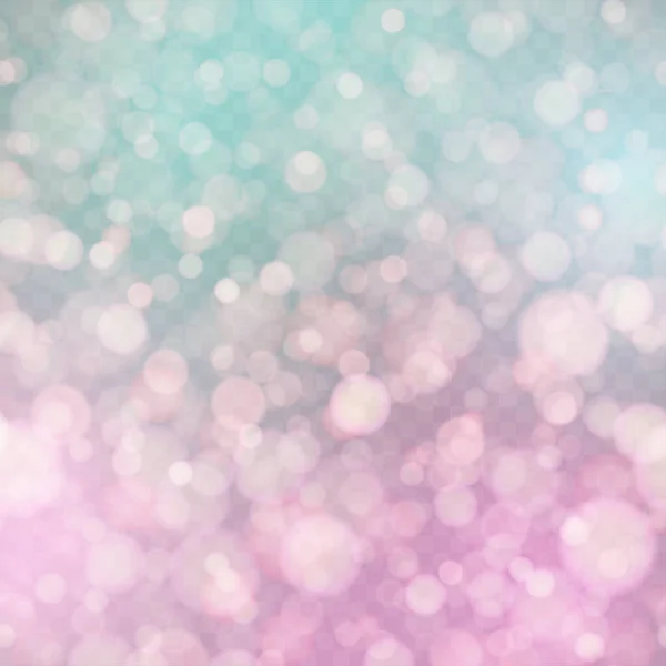 Μαλακό glitter αστράφτει defocused ακτίνες φώτα bokeh διαφανές φόντο. Διάνυσμα — Διανυσματικό Αρχείο