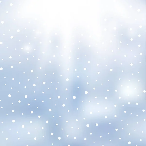 Рождество или Новый год фон с падающими снежинками. Вектор — стоковый вектор