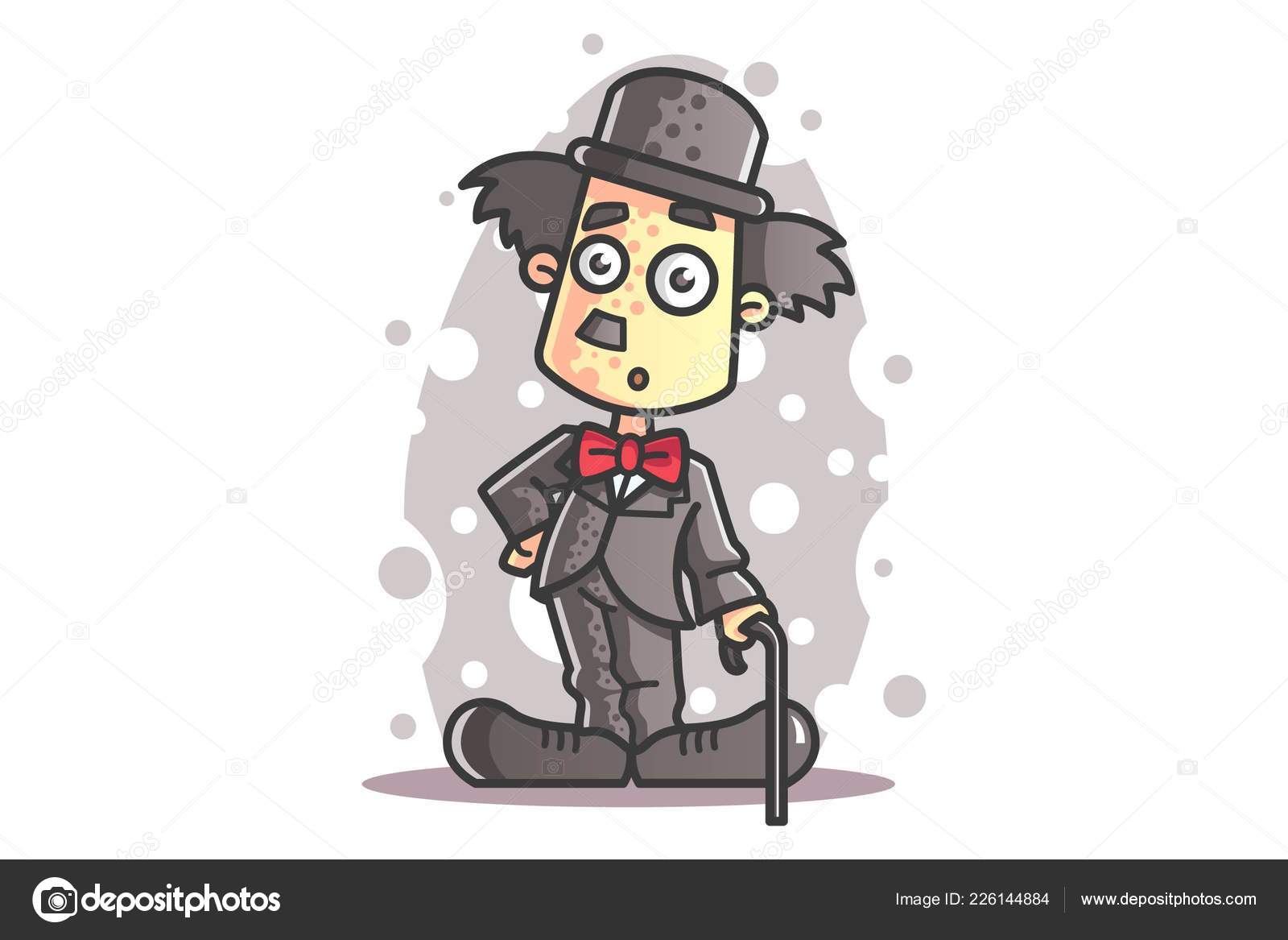 76 ilustraciones de stock Chaplin hat | Depositphotos®
