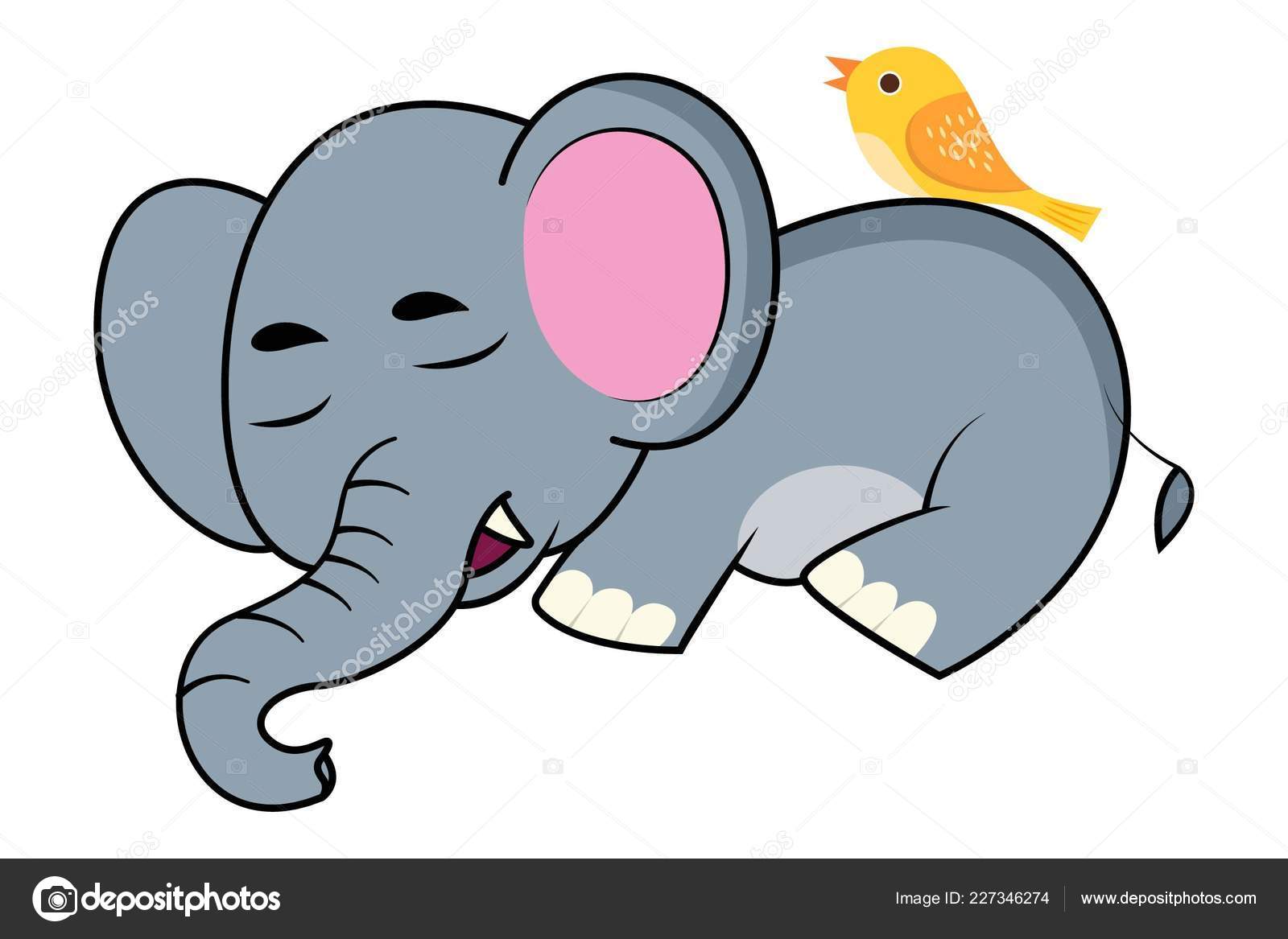 Vector Cartoon Illustration Elephant Sleeping Sitting Sparrow Isolated White Background Stock Vector Image by ©F1Digitals #227346274 Vector Cartoon Illustration Elephant Sleeping Sitting Sparrow Isolated White Background Stock Vector Image by ©F1Digitals #227346274