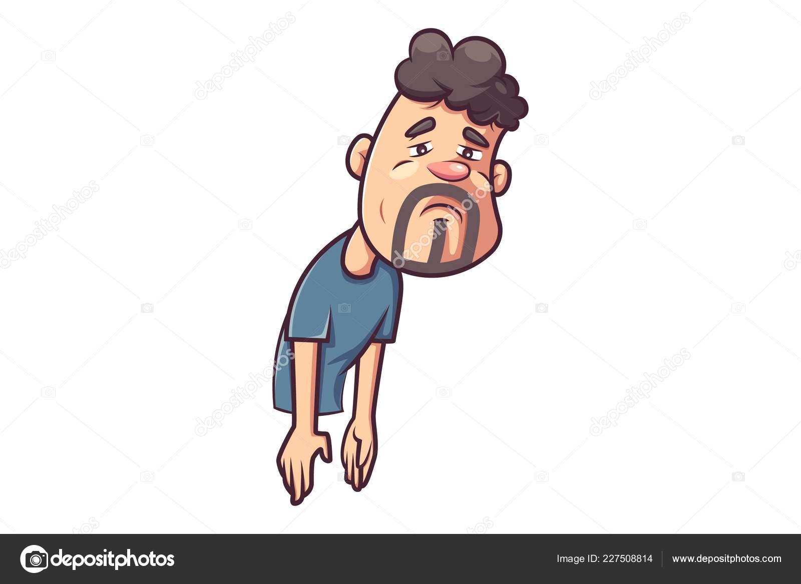 Vector Cartoon Illustration Man Tired Isolated White Background Stock Vector Image by ©F1Digitals #227508814 Vector Cartoon Illustration Man Tired Isolated White Background Stock Vector Image by ©F1Digitals #227508814
