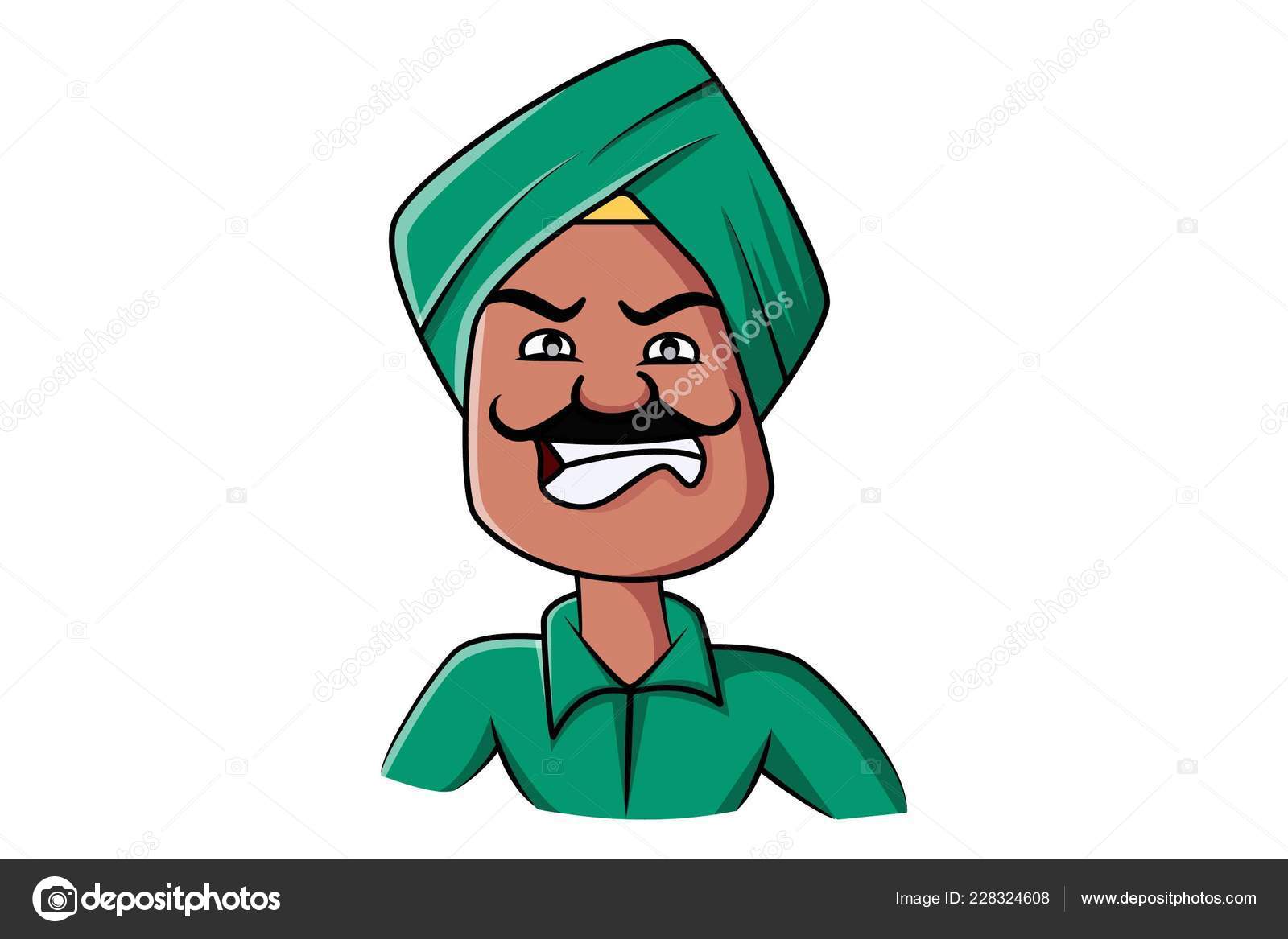 Vector Cartoon Illustration Punjabi Sardar Man Isolated White Background Stock Vector Image by ©F1Digitals #228324608 Vector Cartoon Illustration Punjabi Sardar Man Isolated White Background Stock Vector Image by ©F1Digitals #228324608