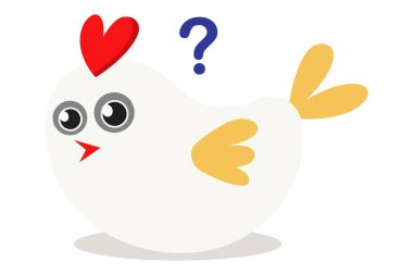 Vektör karikatür çizim şirin serçe karıştı. Beyaz arka plan üzerinde izole.