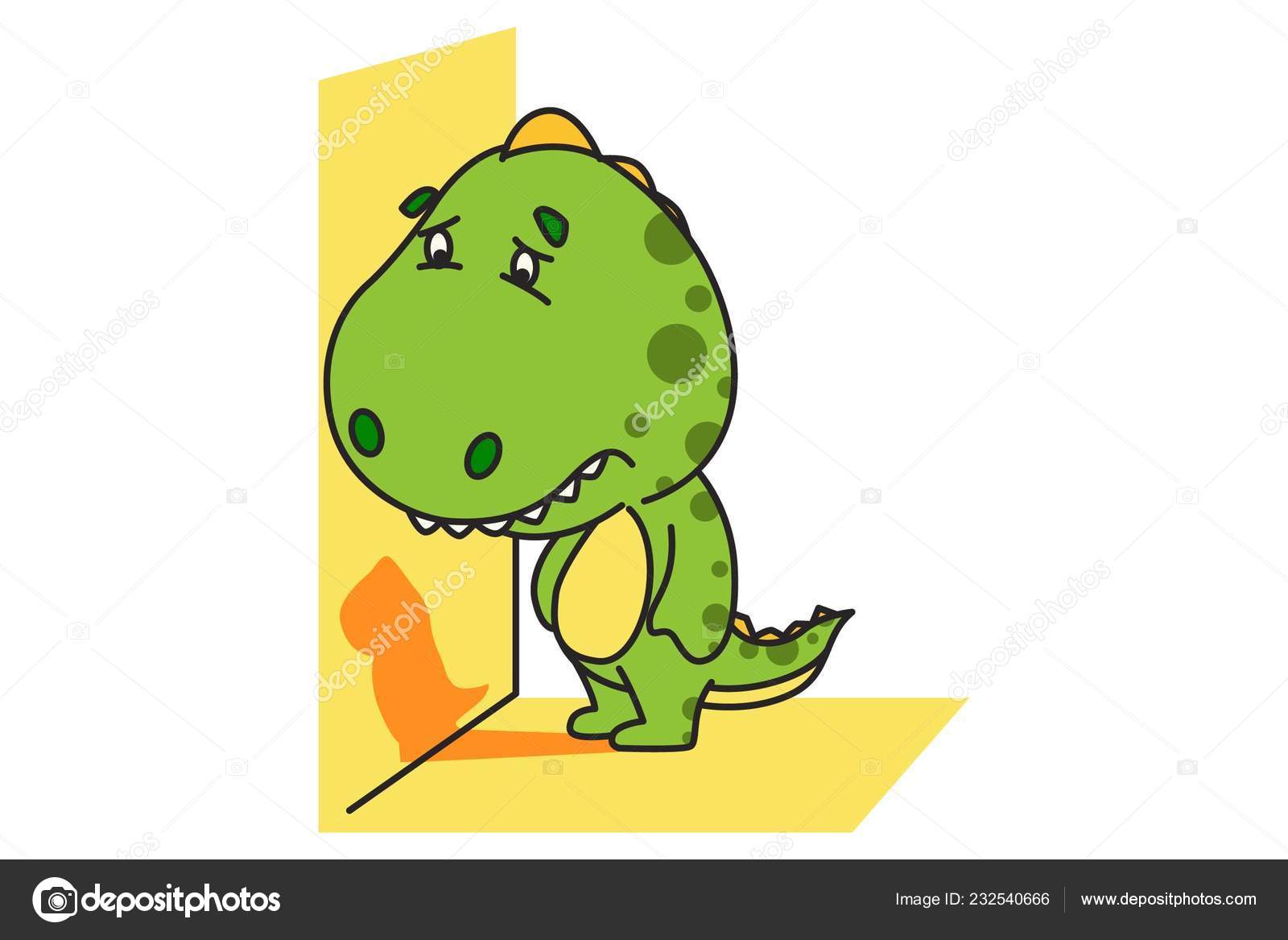 Vector Jumping Dino Stock Illustration - Download Image Now