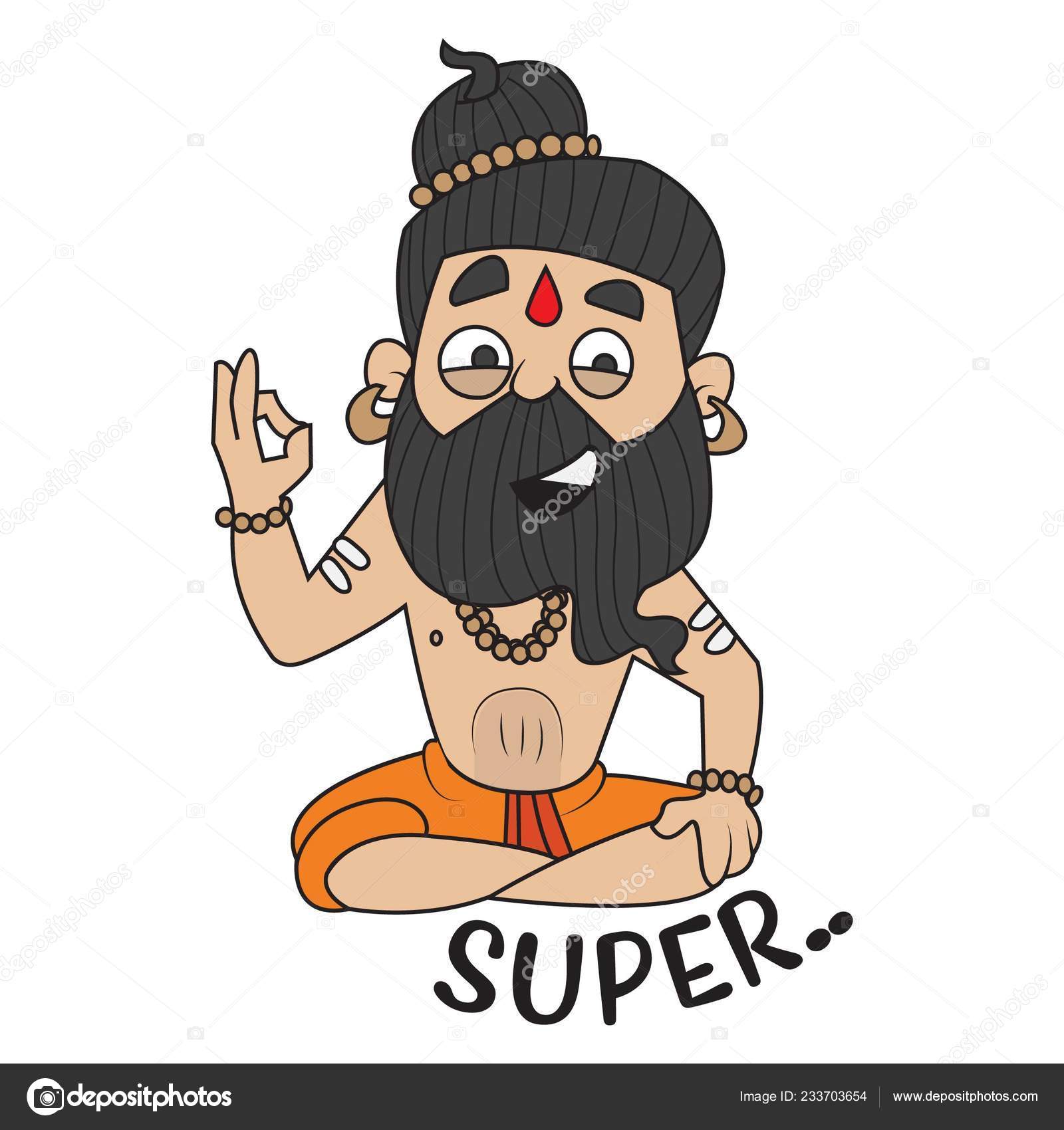Vector Cartoon Illustration Cute Baba Ramdev Saying Super Showing Sign Stock Vector Image by ©F1Digitals #233703654 Vector Cartoon Illustration Cute Baba Ramdev Saying Super Showing Sign Stock Vector Image by ©F1Digitals #233703654