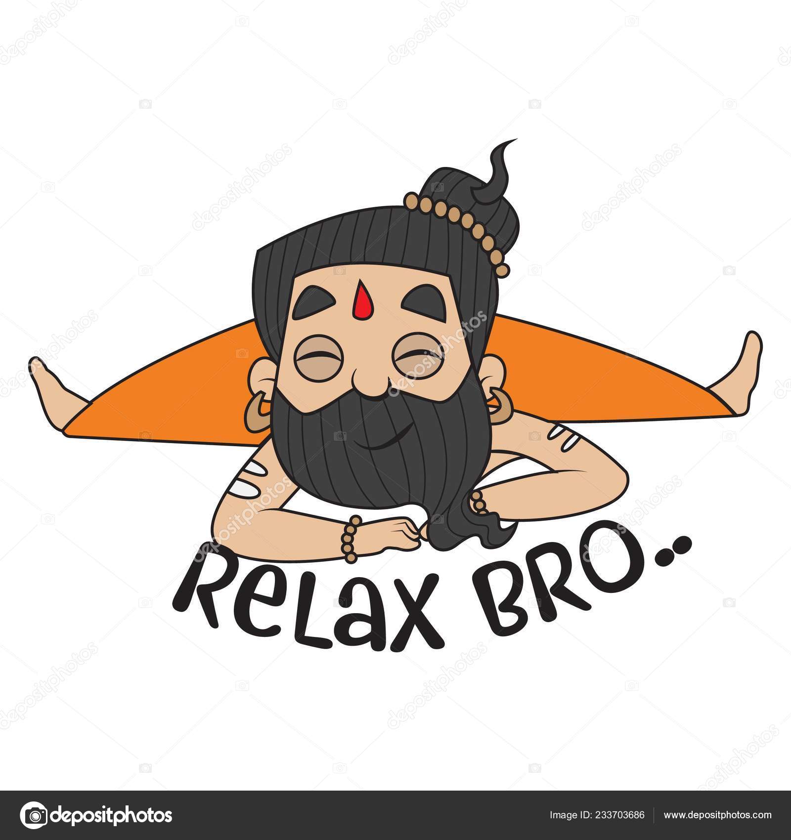 Vector Cartoon Illustration Cute Baba Ramdev Saying Relax Bro Isolated Stock Vector Image by ©F1Digitals #233703686 Vector Cartoon Illustration Cute Baba Ramdev Saying Relax Bro Isolated Stock Vector Image by ©F1Digitals #233703686