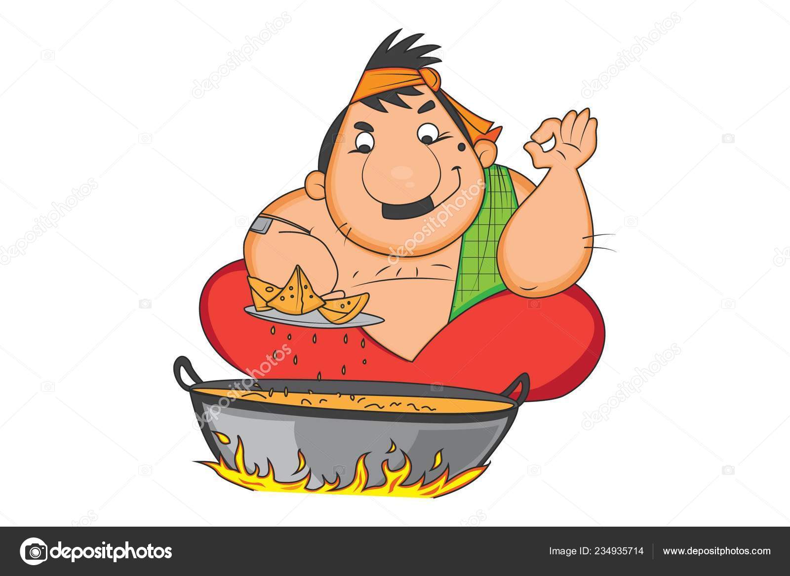 Funny Confectioner Frying Snacks Vector Illustration Isolated White Background Stock Vector Image by ©F1Digitals #234935714 Funny Confectioner Frying Snacks Vector Illustration Isolated White Background Stock Vector Image by ©F1Digitals #234935714