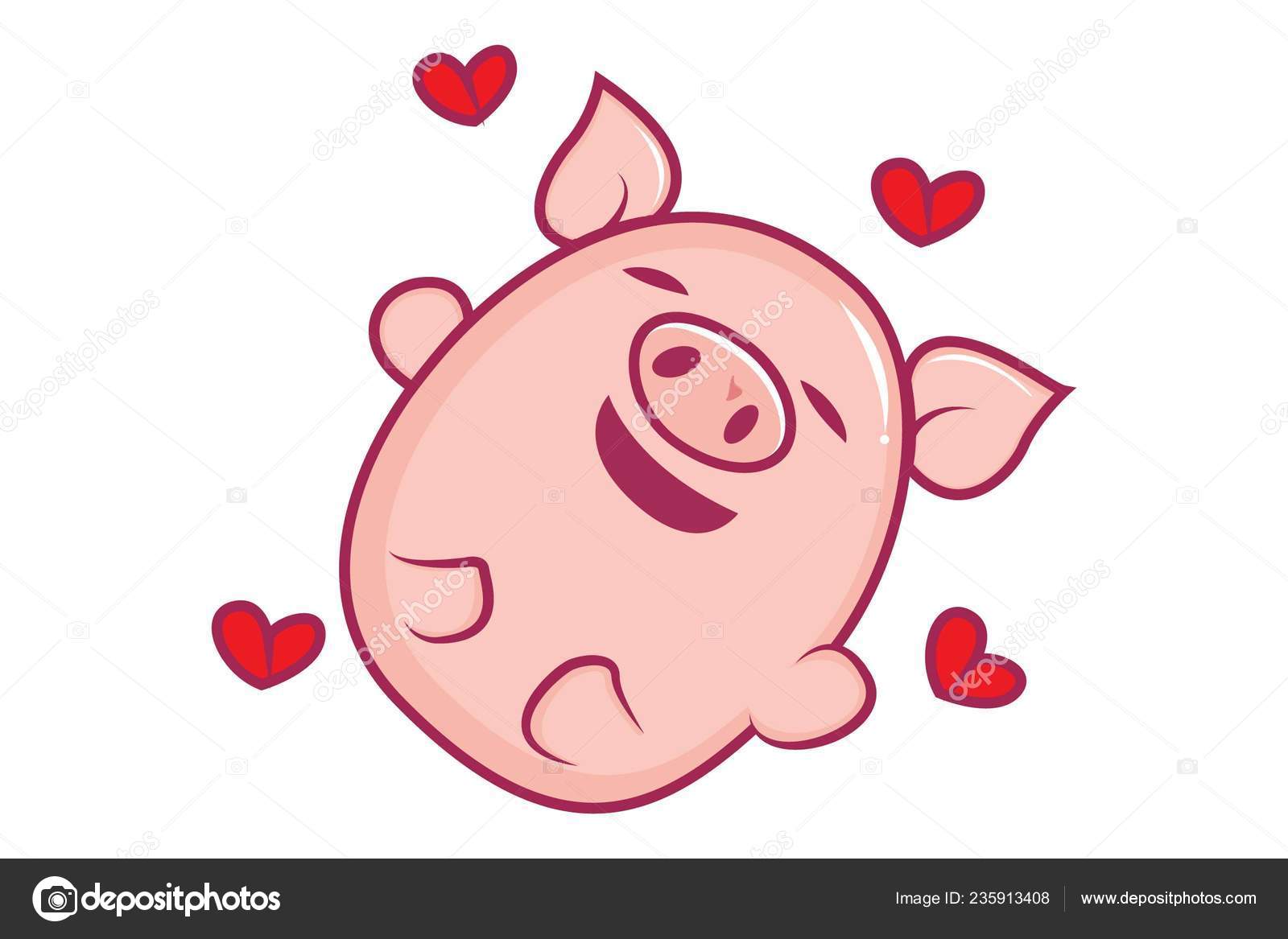 picture Animated Cute Pig Pictures https depositphotos com 235913408 stock illustration vector cartoon illustration cute pig html