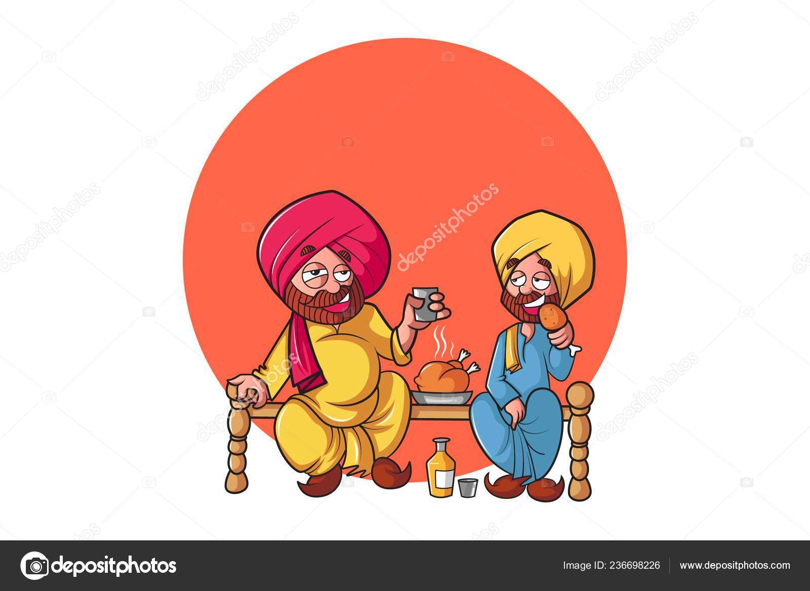 Vector Cartoon Illustration Punjabi Man Having Fun Isolated White Background Stock Vector Image by ©F1Digitals #236698226 Vector Cartoon Illustration Punjabi Man Having Fun Isolated White Background Stock Vector Image by ©F1Digitals #236698226