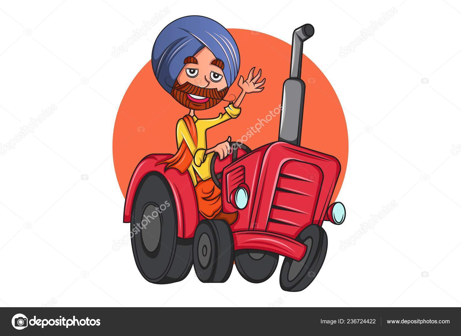 Vector Cartoon Illustration Punjabi Man Tractor Punjab Isolated White Background Stock Vector Image by ©F1Digitals #236724422 Vector Cartoon Illustration Punjabi Man Tractor Punjab Isolated White Background Stock Vector Image by ©F1Digitals #236724422