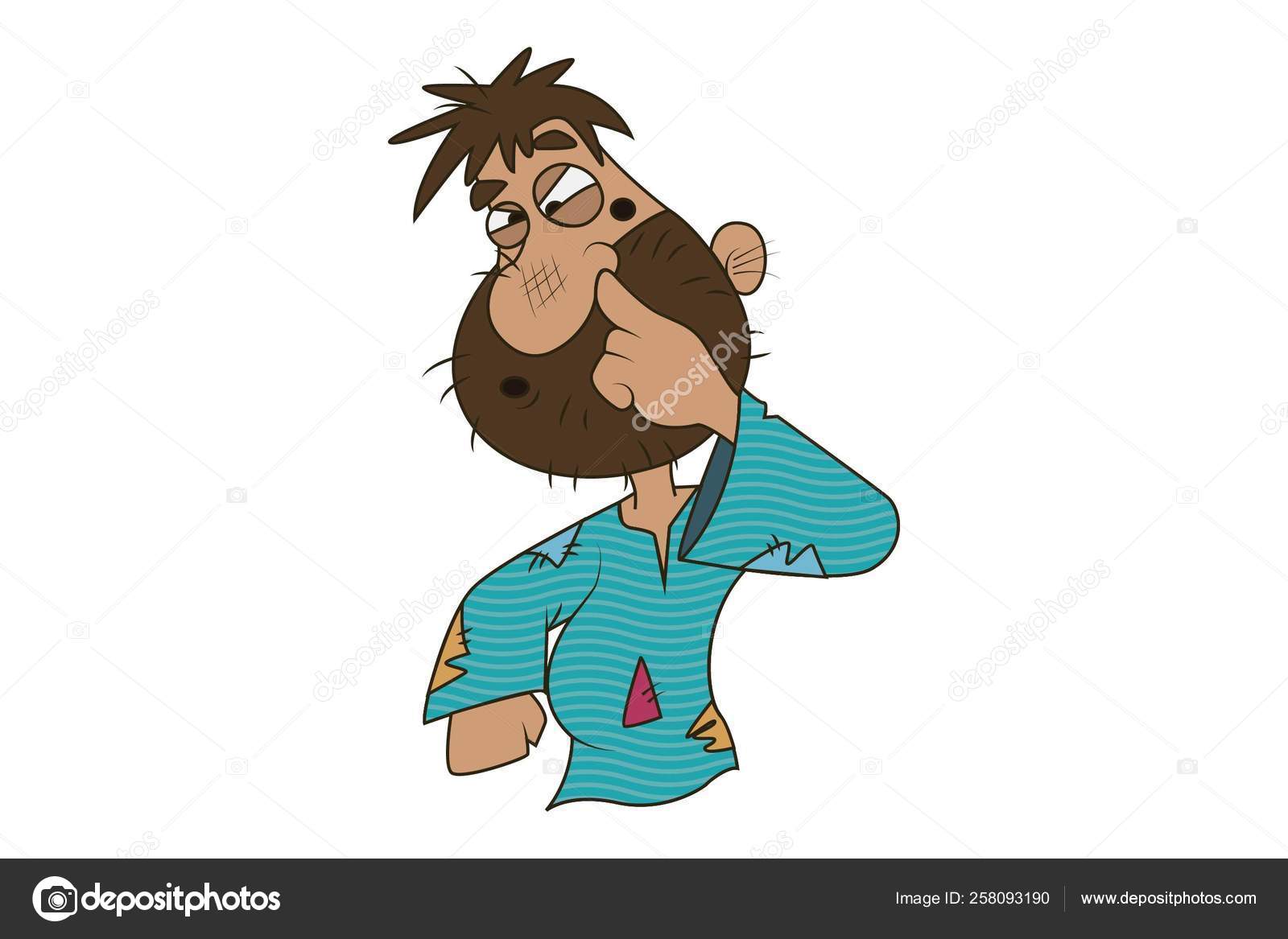 Vector Cartoon Illustration Cute Beggar Finger Nose Isolated White Background Stock Vector Image by ©F1Digitals #258093190 Vector Cartoon Illustration Cute Beggar Finger Nose Isolated White Background Stock Vector Image by ©F1Digitals #258093190