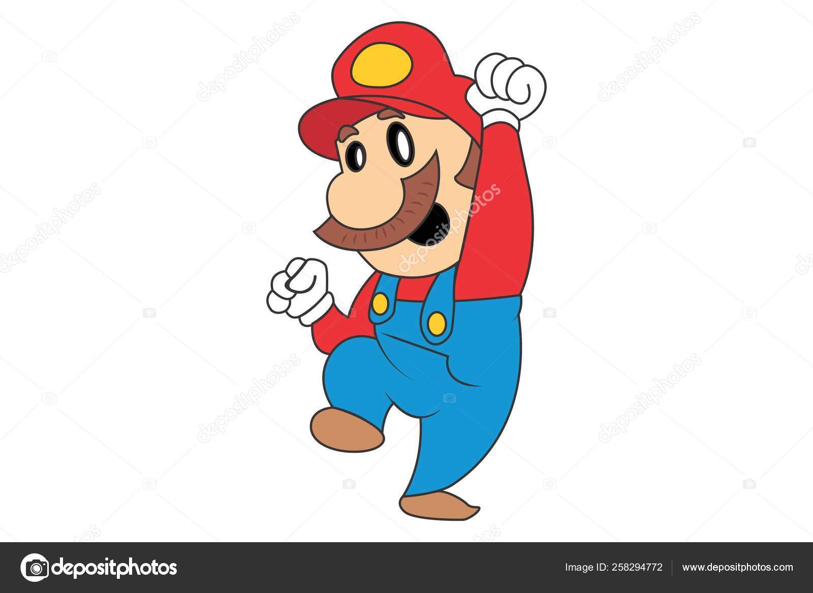 Illustration de Illustration Vectorielle Mario Dance Isolé Sur Fond