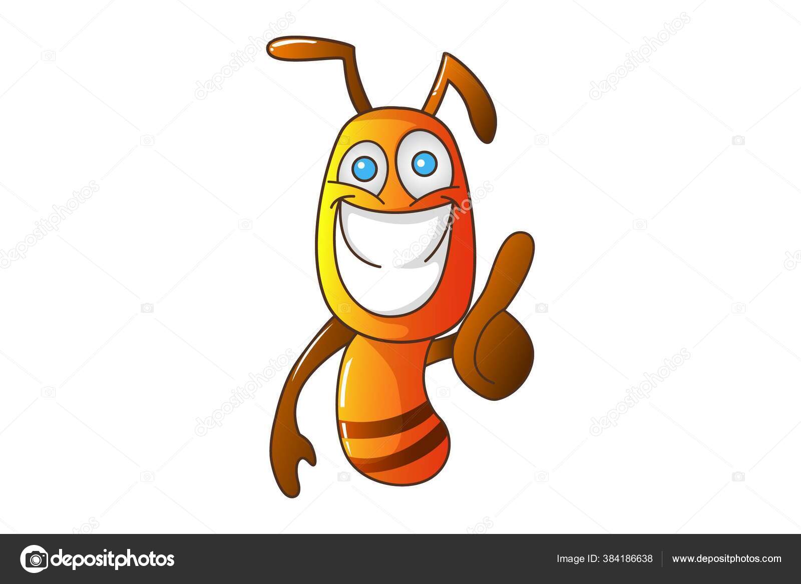 Ilustração Desenho Animado Vetorial Formiga Está Mostrar Polegares Isolado  Sobre Vetor de ©F1Digitals 384186638, image size:1600x1167