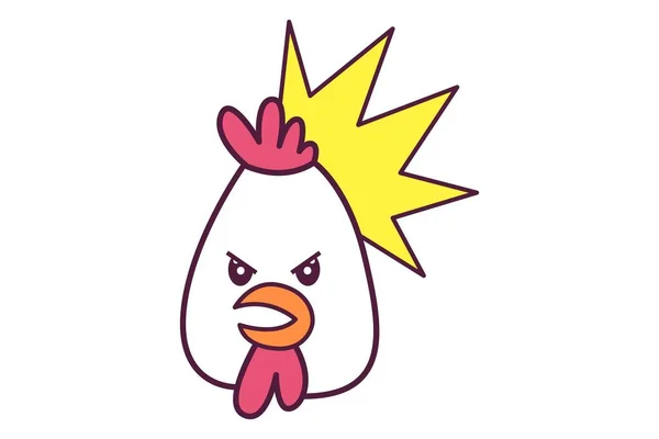 um personagem de desenho animado de frango branco 5925489 Vetor no Vecteezy