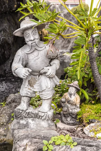 Sten Staty Vid Templet Med Smaragdbuddhan Grand Palace Wat Phra — Stockfoto