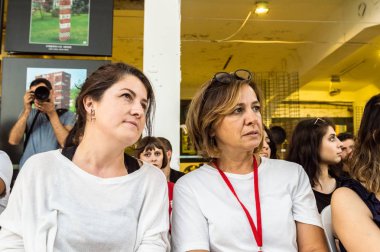 Eskişehir - 08 Eylül 2018: İnsanlar 12 Uluslararası Eskişehir pişmiş toprak Sempozyumu
