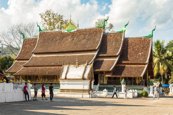 Luang Prabang Laos Enero 2018 Wat Xieng Thong Templo Ciudad — Foto de Stock