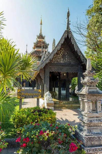 Chiang Mai Tailandia Enero 2018 Hermosa Arquitectura Wat Chedi Luang — Foto de Stock