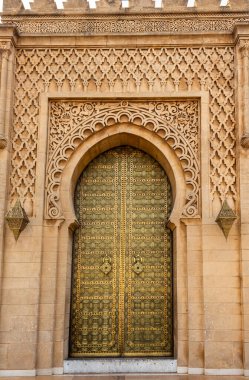Rabat, Fas 'taki Muhammed V anıtının kapısı.