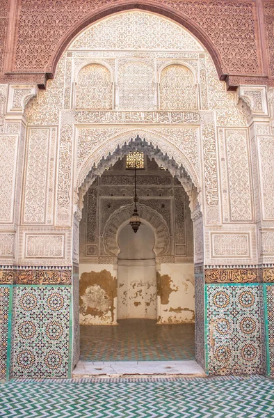 Bou Inania Madrasa Centro Aprendizaje Islámico Una Antigua Universidad Construida Imágenes De Stock Sin Royalties Gratis