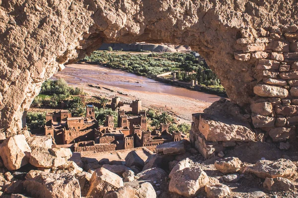 Ait Benhaddou Storico Ighrem Ksar Villaggio Fortificato Lungo Carovana Tra — Foto Stock