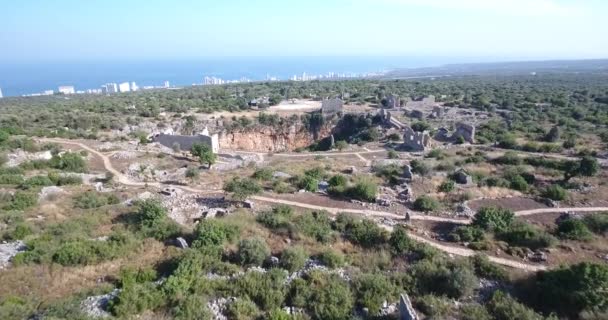 Kanytella, Mersin, Türkiye antik sütunların havadan görünümü
