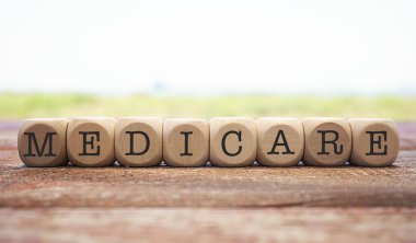 Scramble oyun küpleri yapılmış Medicare yazıt