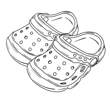 Bir çift bebek ayakkabısının ayrıntılı çizgisi çizimi, incili kayışlar ve narin yay aksanları, klasik tasarım sergileniyor..