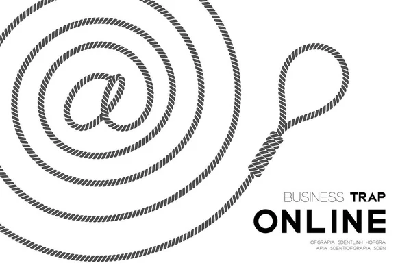 Business Trap Online Design Set Orizontal Simbol Realizat Din Ilustrarea — Vector de stoc