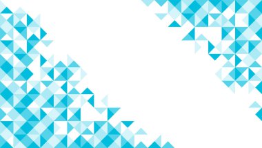 Soyut geometrik desen mavi renk illüstrasyon izole kopya alanı, vektör eps 10 beyaz zemin üzerine