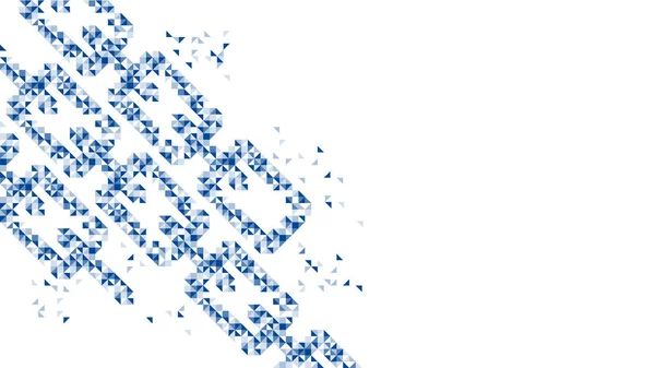 Abstract Geometric Pattern Chain Shape Design Dark Blue Color Illustration — Stock Vector