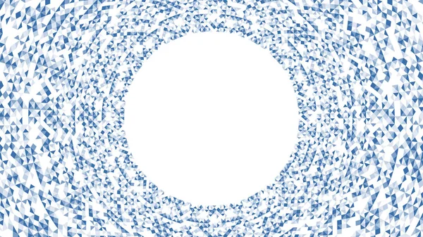 コピー領域の円図形 ベクトル Eps で白い背景に分離された抽象的な幾何学模様濃い青の色図 — ストックベクタ