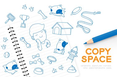 Defter ile çocuk çocuk el çizim seti, hayal, gelecek işgal 