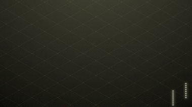 Soyut 3d izometrik sanal dalgalanma elmas Meydanı overlay katman, mesh desen çizim ile sarı renk, Blockchain teknoloji konsept tasarımı siyah arka plan, animasyon 4 k döngü sorunsuz