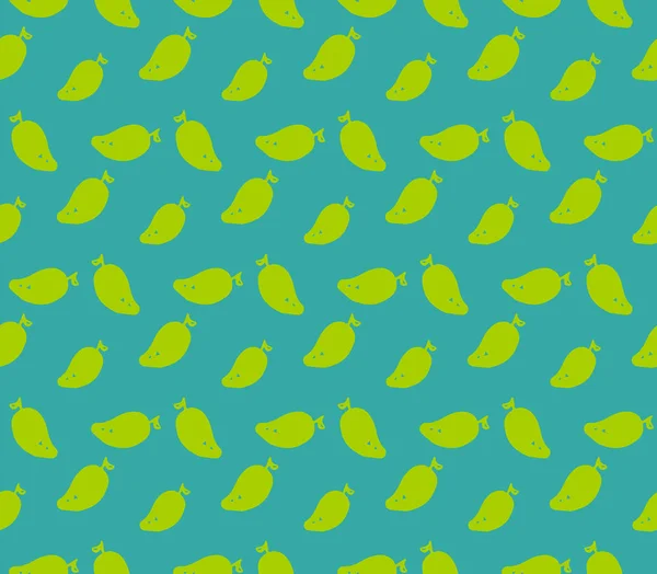 Mango Färgglada Sömlös Borrhålsinstruktionen Isolerad Blå Bakgrund — Stock vektor