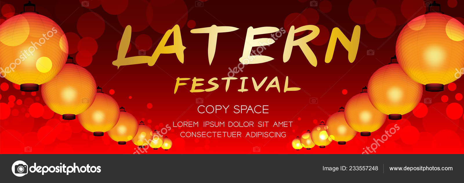 Banner Festival Lanterna Chinês Japonês Com Cor Ouro Texto Isolado Vetor de  ©paitoon.pati 233557248, image size:1600x633