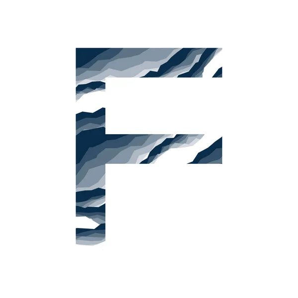 Lettre Dans Alphabet Fond Abstrait Marbre Écorce Montagne Couche Pierre — Image vectorielle