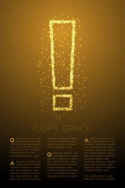 Soyut parlak bokeh yıldız deseni ünlem işareti işareti simgesi, açıklama boşluk, vektör EPS 10 illustration renk soyutlama arka planda izole