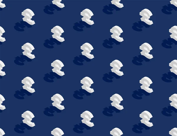 Συναλλαγματική ισοτιμία Λίρα Στερλίνα Βρετανίας (GBP) σύμβολο 3D ισομετρικό χωρίς συγκόλληση μοτίβο, επιχειρηματική διαφήμιση αφίσα ιδέα και απεικόνιση σχεδιασμού banner απομονώνεται σε μπλε φόντο με χώρο αντιγραφής, διάνυσμα EPS 10 — Διανυσματικό Αρχείο
