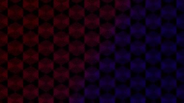 Soyut çizgi 3d sanal izometrik kare aydınlatma hareketli, Blockchain teknoloji ağı dijital veri aktarımı, siyah arka plan üzerinde parlayan kesintisiz döngü animasyon 4k mat alfa kanal ile