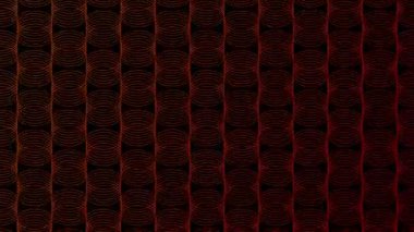 Soyut çizgi 3d sanal izometrik daire aydınlatma hareketli, Teknoloji ağı dijital veri aktarım konsept tasarımı, siyah arka plan üzerinde parlayan kesintisiz döngü animasyon 4k mat alfa kanal ile