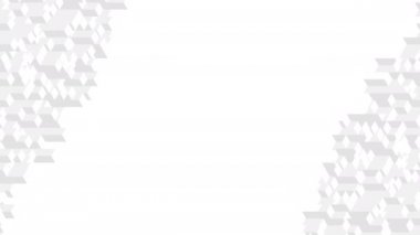 Küp kutu kare çubuk 3d sanal izometrik shuffle dalga deseni, Blockchain teknolojisi konsept tasarım illüstrasyon beyaz arka plan dikişsiz döngü animasyon 4k, kopyalama alanı ile 