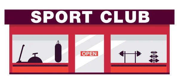 spor salonu oluşturma, vektör görüntü, düz tasarım